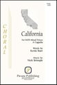 California SATB choral sheet music cover